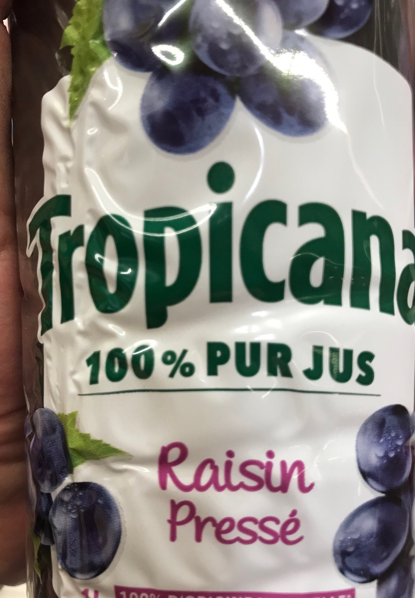 Jus de Raisin Pressé Pur Jus TROPICANA Communauté Ma Communaute Carrefour