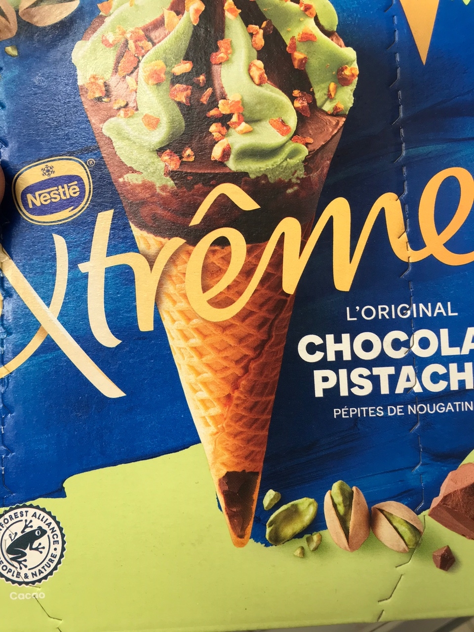 Glace Cône chocolat pistache EXTREME Communauté Ma Communaute Carrefour