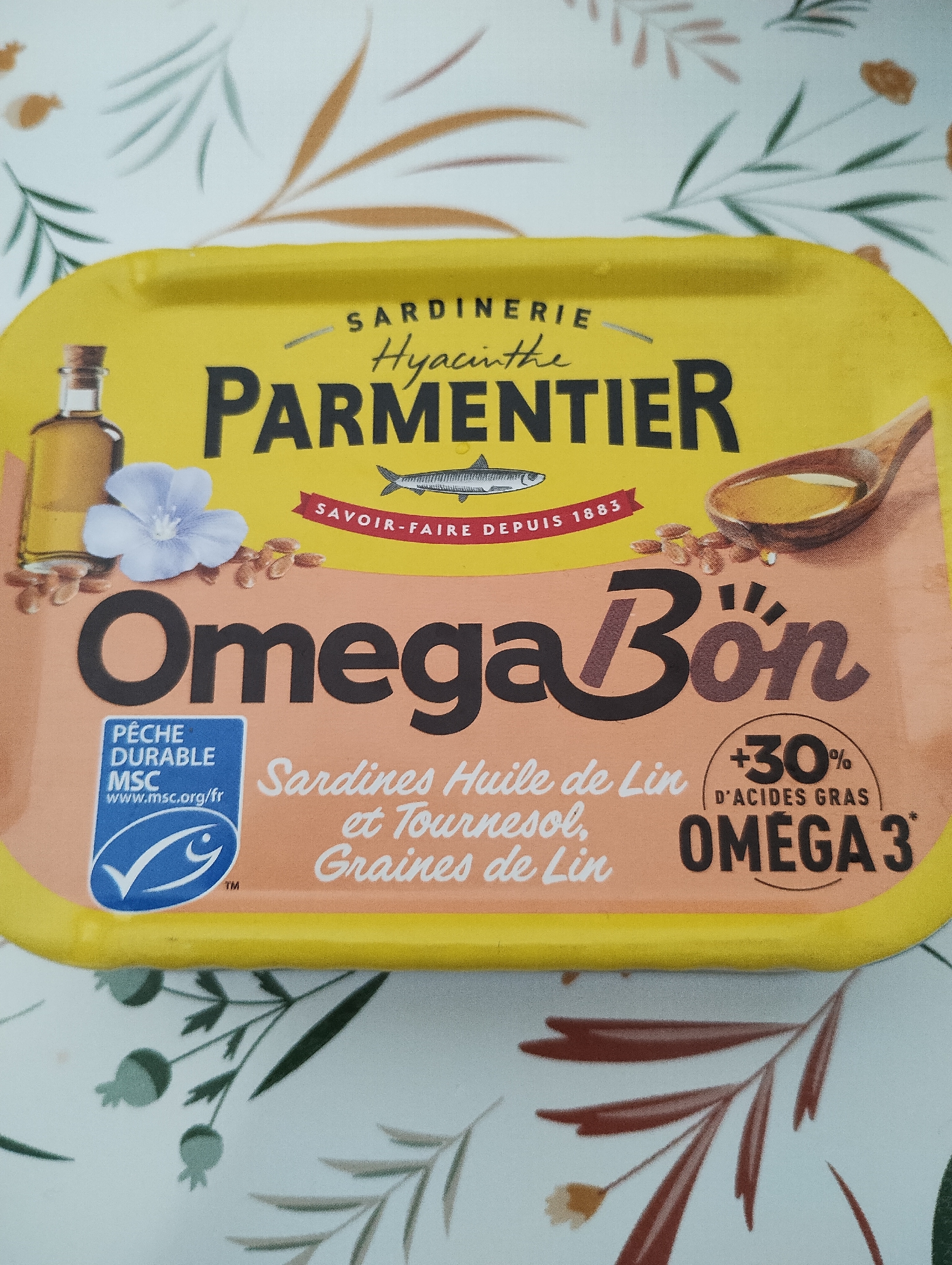 Sardines parmentier huile de lin et tournesol et graines de lin — free download
