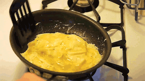 omelette au roquefort