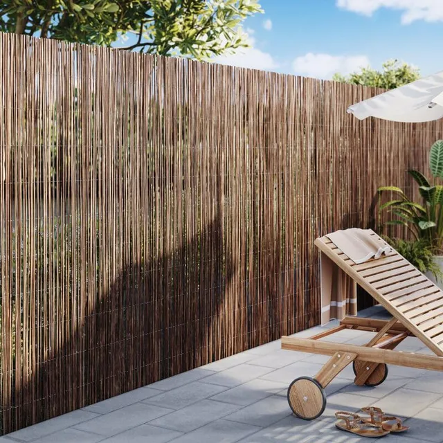 Recinzione Per Balcone 1,2 X 6,3 M - Telo Ombreggiante HDPE Blocco UV 90%, Marrone