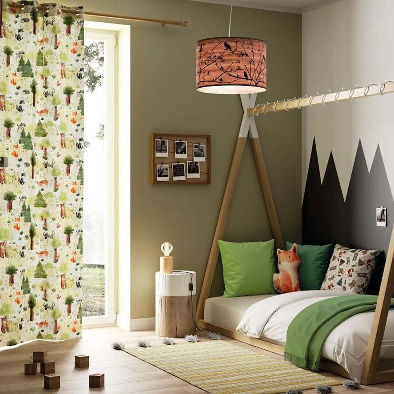 Clothmile 3 Decorazioni In Legno Animali Del Bosco – Scoiattolo, Volpe, Orso – Per Cameretta Bambini E Festa A Tema
