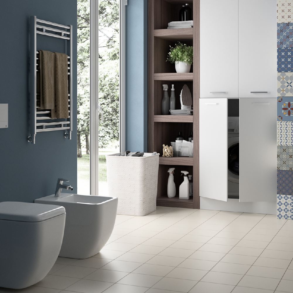 Creare una bagno con lavanderia: regole e consigli