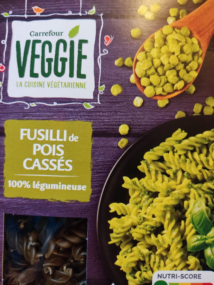 Fusilli de pois cassés