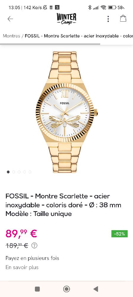 Montre fossil Communaut Veepee